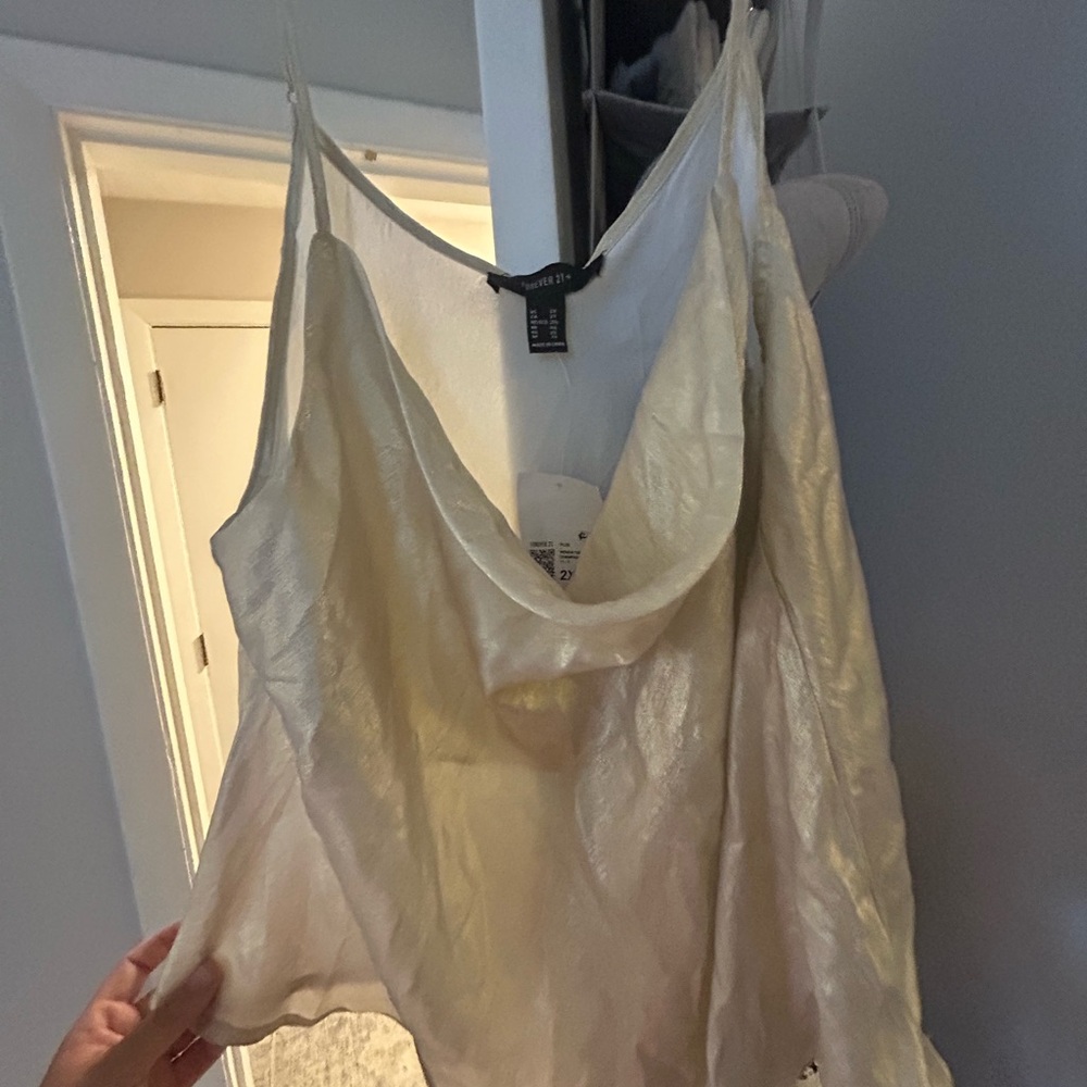 Sheer Gold Women's Top